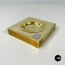 Load image into Gallery viewer, Square ashtray in brass, 1960s
