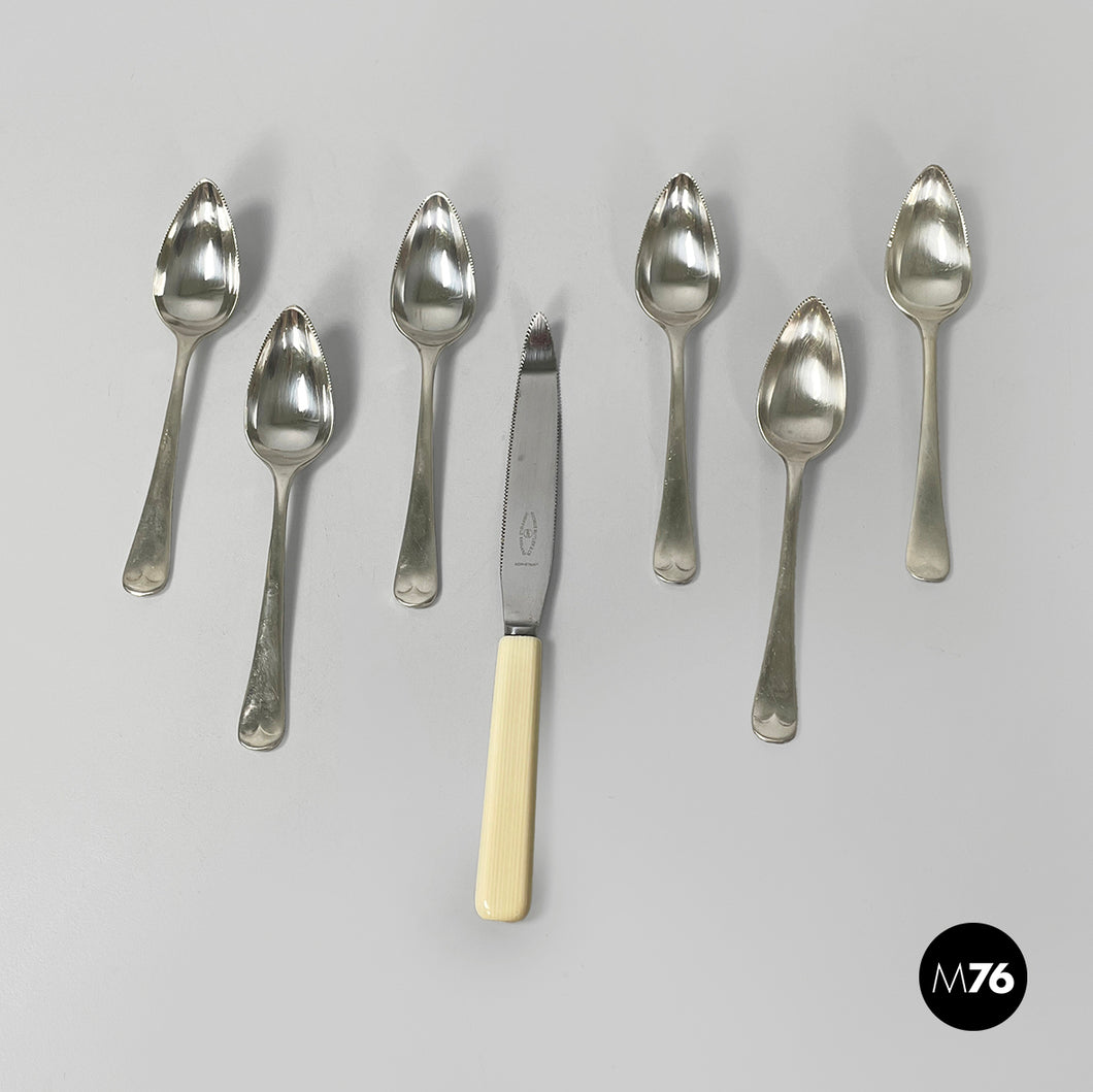 Grapefruit knife and spoon by George Buttler & Co., 1950s