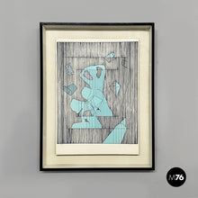 Load image into Gallery viewer, Abstract painting on paper, 1980s
