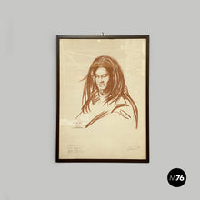 将图片加载到图库查看器，Portrait of a person on paper, 1973
