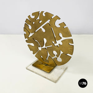 Brass sculpture by Edmondo Cirillo, 1980