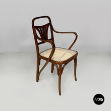 Load image into Gallery viewer, Chair in wood and straw, 1930s
