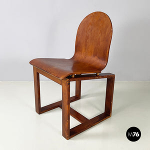 Chair in curved wood, 1950s