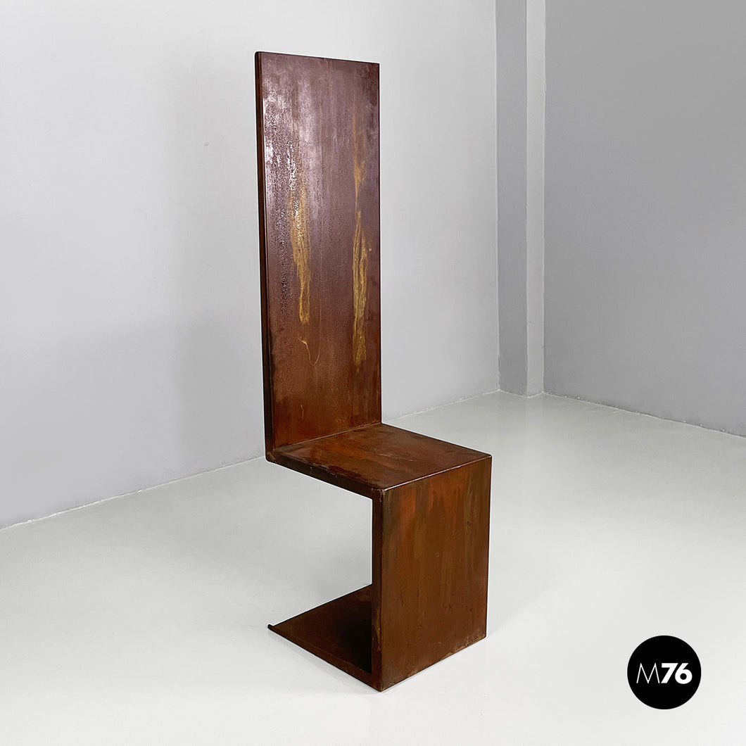 Chair in iron, 1980s