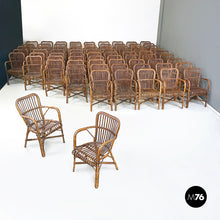 Load image into Gallery viewer, Armchairs in bamboo, 1960s
