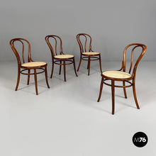 Load image into Gallery viewer, Chairs in wood and straw, early 1900s
