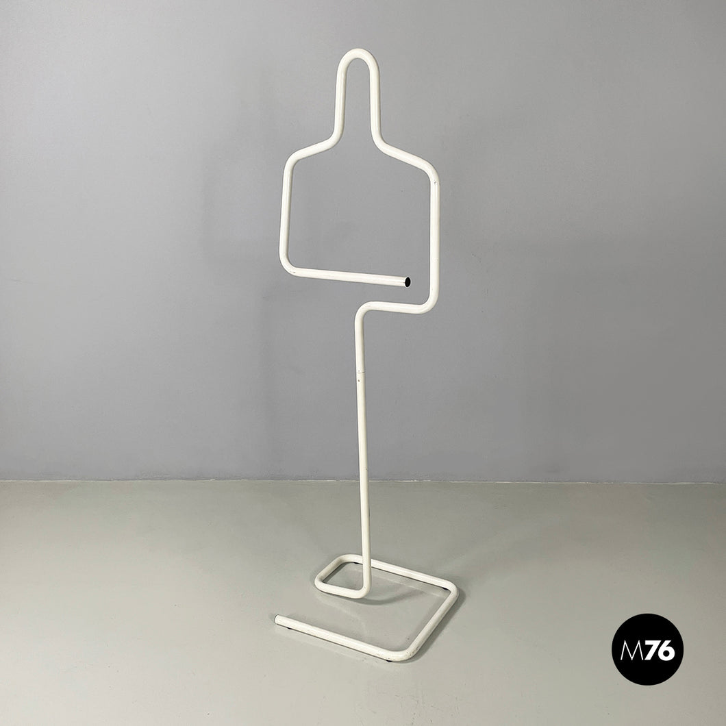 White metal valet stand by Gieffe, 1970s