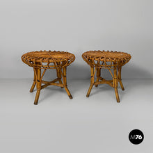 画像をギャラリービューアに読み込む, Stools in rattan, 1960s
