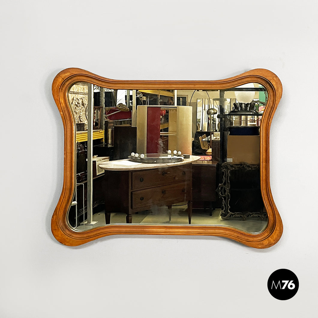 Wall mirror in wood, 1930s