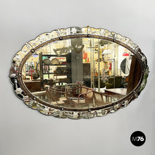 Load image into Gallery viewer, Wall mirror with acid etchings, early 1900s

