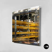 Charger l'image dans la galerie, Wall mirror in chrome metal, 1970s
