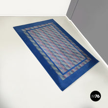 Load image into Gallery viewer, Blue wool carpet by Missoni, 1990s
