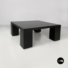 将图片加载到图库查看器，Coffe table in black wood, 1980s
