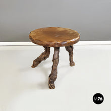 将图片加载到图库查看器，Rustic coffee table in wood and branches, 1950s
