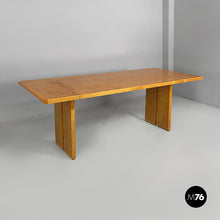 Carica l'immagine nel visualizzatore di Gallery, Dining table in wood, 1980s
