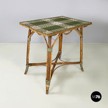 画像をギャラリービューアに読み込む, Outdoor dining table in rattan, early 1900s
