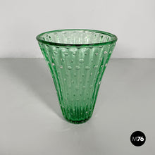 Load image into Gallery viewer, Vase in green glass, 1980s
