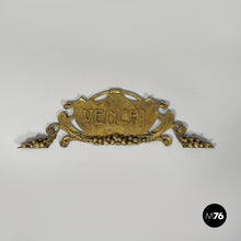 Carica l'immagine nel visualizzatore di Gallery, Venchi brass sign, 1940s

