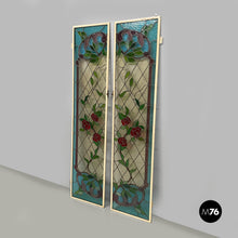 Load image into Gallery viewer, Roses stained-glass windows, 1910s
