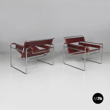 将图片加载到图库查看器，Armchairs Wassily by Marcel Breuer for Gavina, 1960s
