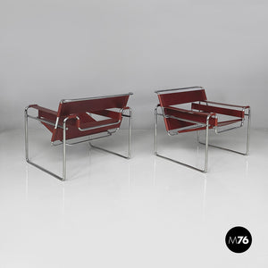 Armchairs Wassily by Marcel Breuer for Gavina, 1960s