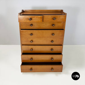 Chest of drawers in wood, 1980s