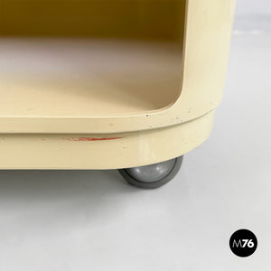 White plastic modular chest of drawers by Anna Castelli for Kartell, 1970s