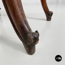 将图片加载到图库查看器，Wooden and white fabric armchairs, 1930s

