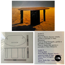 Load image into Gallery viewer, Wall console in black and pink marble, 1980s
