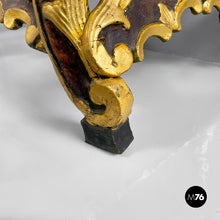 Load image into Gallery viewer, Console in gold wood with decorations, 1700s
