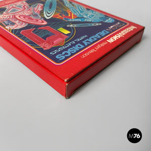 Console Intellivision and Tron deadly discs videogame by Mattel, 1980s