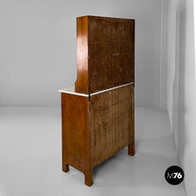 将图片加载到图库查看器，Sideboard in wood, marble and ceramic, 1930s
