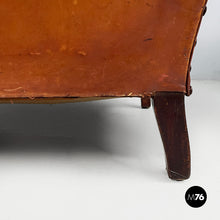 Load image into Gallery viewer, Armchairs in brown leather, 1920s
