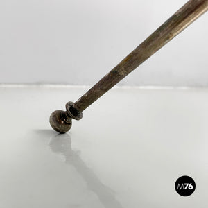 Coffe table in glass and  burnished metal, 1960s