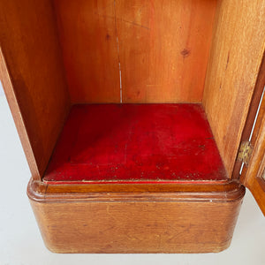 Display cases in wood and glass, mid 1800s