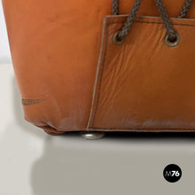 Carica l'immagine nel visualizzatore di Gallery, Modular brown leather sofa, 1970s
