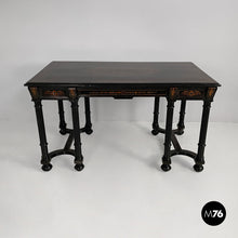 Load image into Gallery viewer, Inlaid wooden desk, mid-1800s
