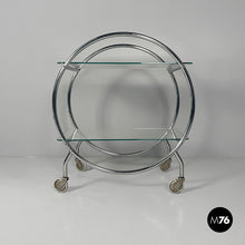 画像をギャラリービューアに読み込む, Cart in steel and glass, 1970s
