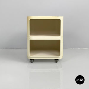 White plastic modular chest of drawers by Anna Castelli for Kartell, 1970s