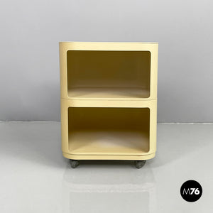 White plastic modular chest of drawers by Anna Castelli for Kartell, 1970s