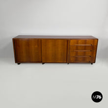 将图片加载到图库查看器，Wooden sideboard with casters, 1960s
