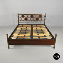 将图片加载到图库查看器，Double bed by Osvaldo Borsani and Arnaldo Pomodoro for Atelier Borsani Varedo, 1950s
