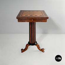 Load image into Gallery viewer, Wooden chessboard table, 1930s
