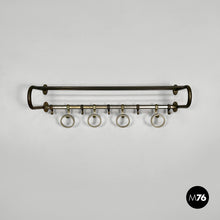 Carica l&#39;immagine nel visualizzatore di Gallery, Metal wall coat rack, 1930s

