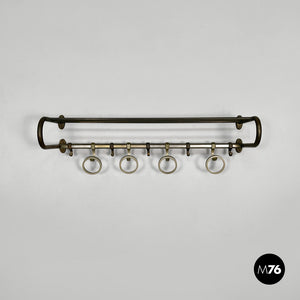 Metal wall coat rack, 1930s