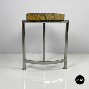 Wooden and metal coffee table, 1970s