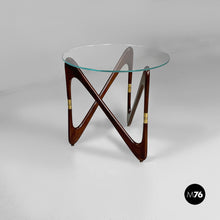 Carica l&#39;immagine nel visualizzatore di Gallery, Coffe table in glass and wood, 1950s
