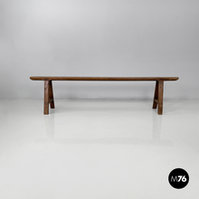 Carica l&#39;immagine nel visualizzatore di Gallery, Narrow solid wood bench, 1930s
