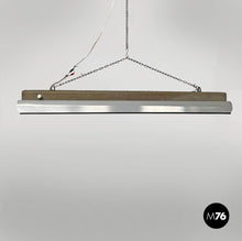 Carica l&#39;immagine nel visualizzatore di Gallery, Metal chandelier with chain, 1940s
