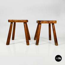 Charger l&#39;image dans la galerie, Wooden stools, 1970s
